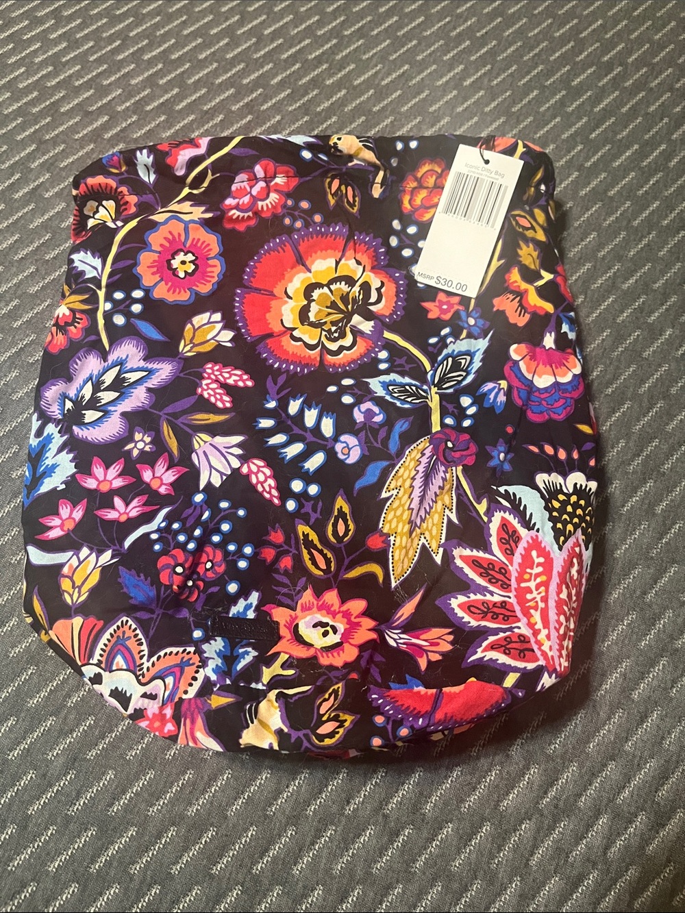 Vera Bradley Quilted Floral Ditty Bag -Purple Multi